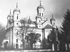 Church in Frătăuții Noi (image from the archive of the Metropolitan of Moldavia, 1936)