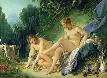 Diana Resting after her Bath (1742), by François Boucher, Louvre Museum, Paris.