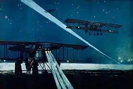 Retour d’un vol de nuit sur avions "Voisin" de bombardement (1918)