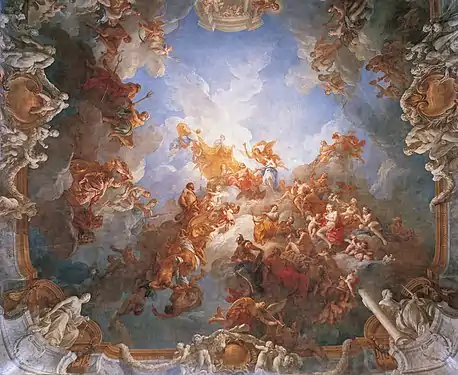 The Apotheosis of Hercules, 1733–1736 (ceiling) by François Lemoyne