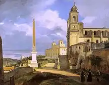 La Trinité-des-Monts et la Villa Médicis, à Rome (1808)(Musée du Louvre, Paris)
