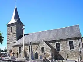 The church in Le Mesnil-Robert