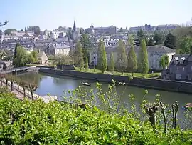 The lock, the church, and surroundings