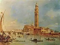 View of San Pietro di Castello by Francesco Guardi