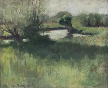 Landscape signed "Paulus Paris 93"