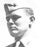 black and white headshot of Francis Pierce in his military uniform