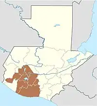 Acatenango, Chimaltenango is located in Guatemala