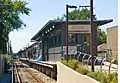 Newly rebuilt Francisco station, August 2007