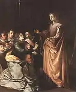 Francisco Herrera the Elder, St. Catherine of Alexandria Appearing to the Family of St. Bonaventura, 1629
