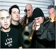 Blood Oath line-up (left to right): Mick Morley, Adam B. Metal, Scott Lang, Tim Miedeckie, Aaron Butler