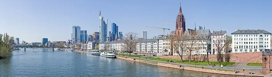 Frankfurt riverfront in 2010