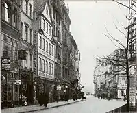 Freßgass around 1900, seen from Opernplatz
