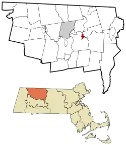 Location in Franklin County in Massachusetts