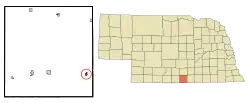 Location of Riverton, Nebraska