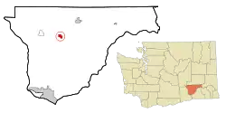 Location of Mesa, Washington