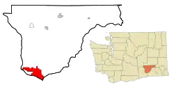 Location of Pasco, Washington