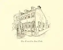 Engraving of the clubhouse, 1922