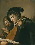 Two Singing Boys with a Lute and a Music Book, c. 1625