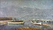 Lake of Bourget (Lac du Bourget), 1926, oil on canvas, 110 x 190 cm