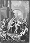 Christ heals the blind (circa 1763)