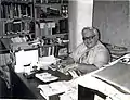 First library director, Fred Donnelly, 1974.