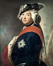 Painting as King of Prussia by Antoine Pesne, c.1745