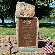 Frederick Leaser Monument at Leaser Lake