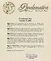 Freethought Day Proclamation