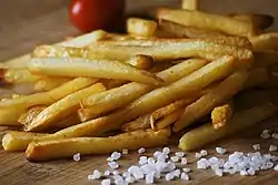 French fries seasoned with salt