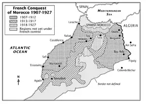 The French conquest of Morocco, c. 1907–1927