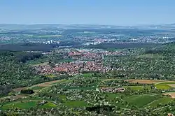 Aerial view of Frickenhausen