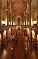 Interior view with sculpture gallery