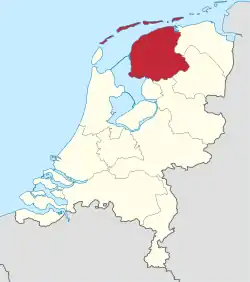 Province of Fryslân, sometimes referred to as Westerlauwers Friesland
