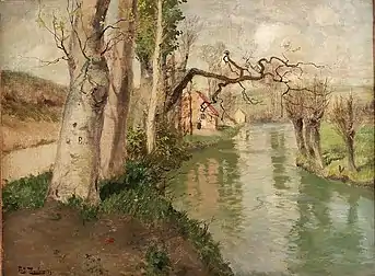 Frits Thaulow's Fra Dieppe med elven Arques (From Dieppe with the river Arques)
