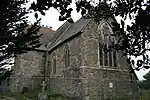 Showing the window in the east end of the church