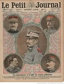 Color portraits on front cover of a magazine