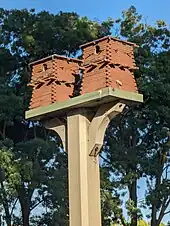 Entrance towers model/birdhouse by Vince Duke