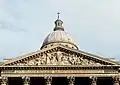 Pediment with the motto of the Panthéon