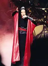 Madonna performing "Frozen" during the Drowned World Tour (2001)