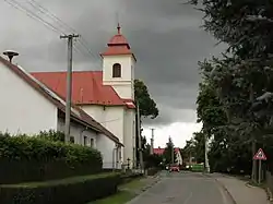 Main street and the Church of Saint Matthew