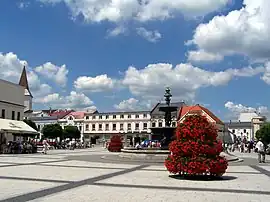 Town square in Karviná-Fryštát