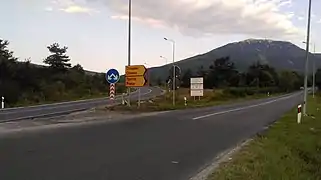 Makazi, a road intersection connecting Resen with Bitola located within Kozjak village boundaries