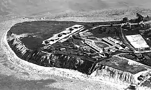 Southeastward view of Grovers Cliff c. 1930 with Fort Heath