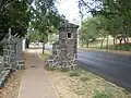 Old entrance gatepost, Waikiki side