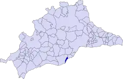 Location of Fuengirola in Málaga province