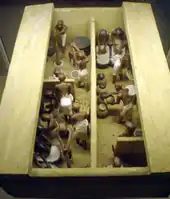 Image 36A funerary model of a bakery and brewery, from the Eleventh dynasty of Egypt, c. 2009–1998 BCE (from History of beer)