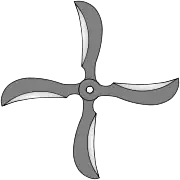 A large four-bladed shuriken (Fūma shuriken)