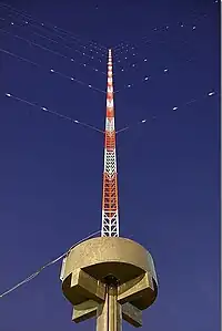 Fuxing Broadcasting Station's Antenna next to the Keelung River