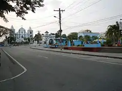 Luna town center overlooking the Santa Catalina de Alejandria Church