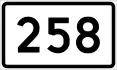 County Road 258 shield